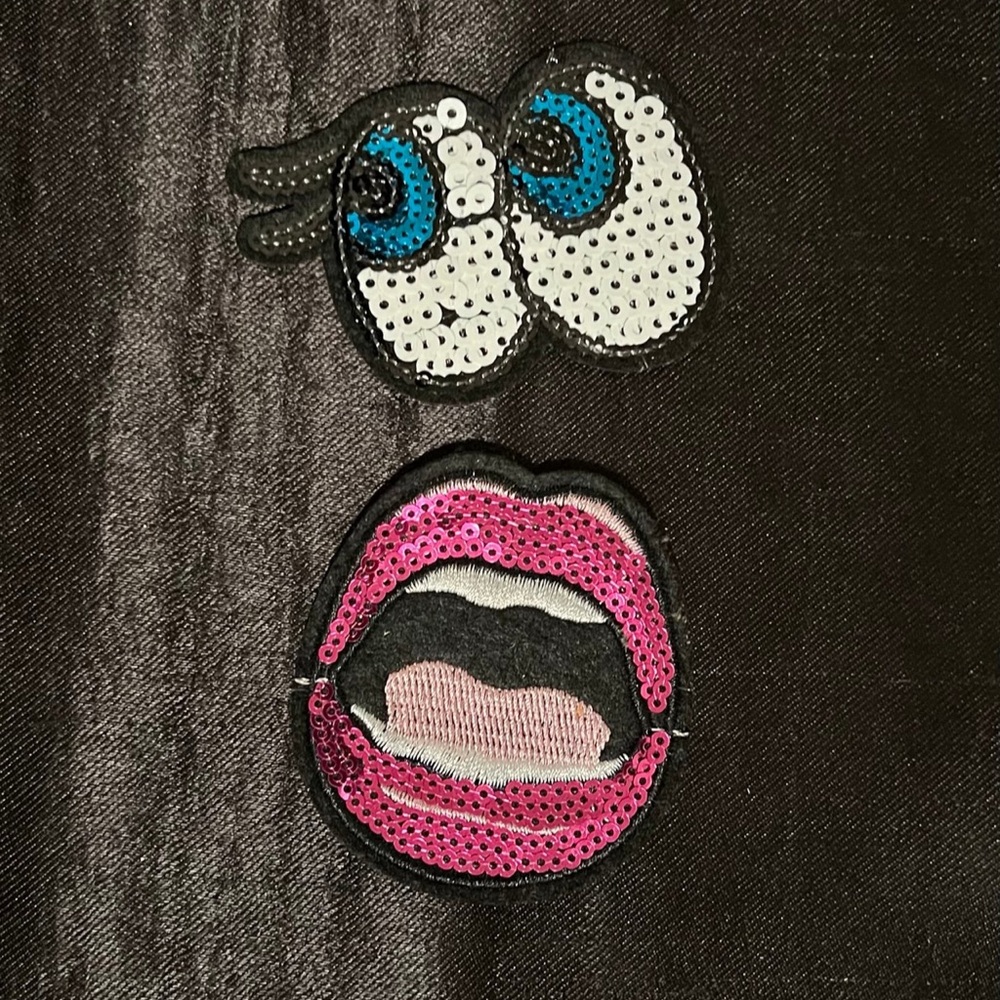 Boutique Kids Sequin Patches Lips & Eyes